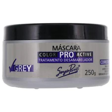 MÁSCARA CAPILAR SERGIO PARIS DESAMARELADOR PRO ACTIVE POTE 250G 360-35