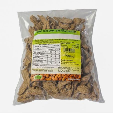 PROTEINA TEXTURIZADA DE SOJA TIRAS ESCURA 250G
