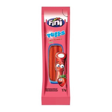 BALAS FINI TUBES 17G MORANGO