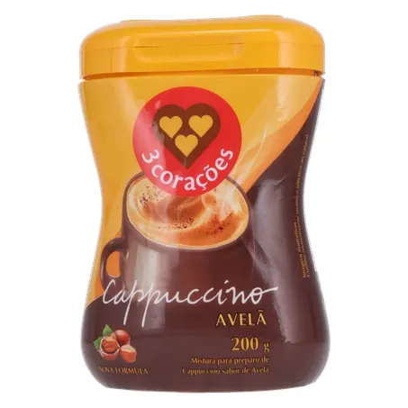 Cappuccino 3 Corações Avelã Pt 200g 360-1