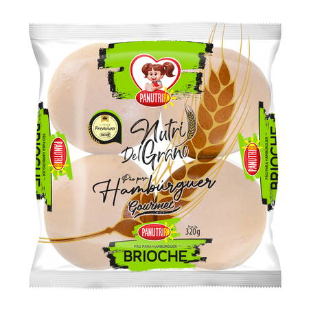 Pao Panutrir 320g Del Grano Hamburguer Artesanal