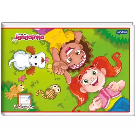 Caderno brochura capa dura 1-4 caligrafia 40f