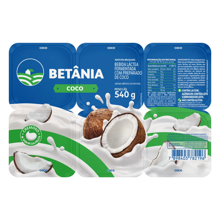 Beb lactea betania coco 540g
