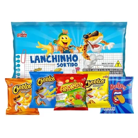 LANCHINHO ELMA CHIPS SORTIDO C/5 94G 