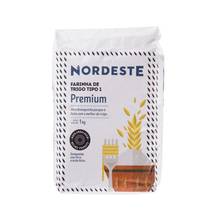 Farinha de trigo nordeste premium 1kg