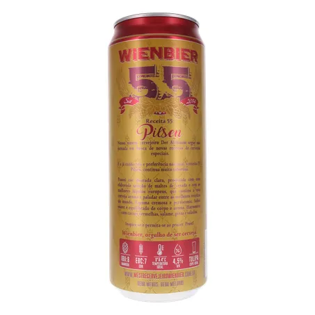Cerveja Lata Wienbier 55 Pilsen 710ml 360-15