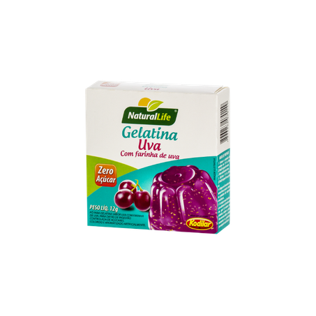 Gelatina Kodilar Uva Com Farinha de Uva12g