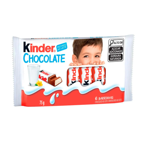 Chocolate com Recheio Ao Leite Kinder 75G