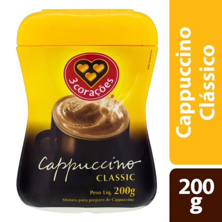 CAPPUCCINO SOLÚVEL CLASSIC 3 CORAÇÕES