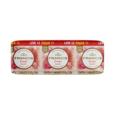SABONETE FRANCIS SUAVE 85G ROSA ORQUIDEA