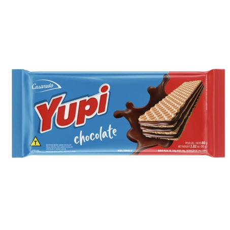 BISCOITO WAFER CHOC YUPI 80G