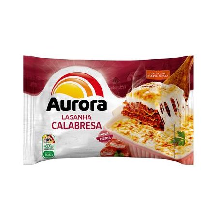 Lasanha Congelada Aurora Calabresa Embalagem 600G