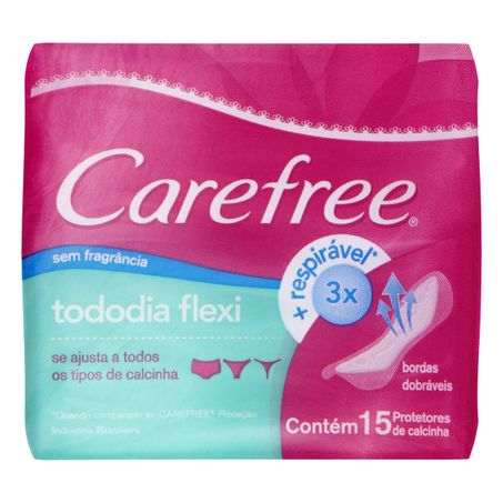 PROTETOR DIÁRIO SEM ABAS CAREFREE TODODIA FLEXI