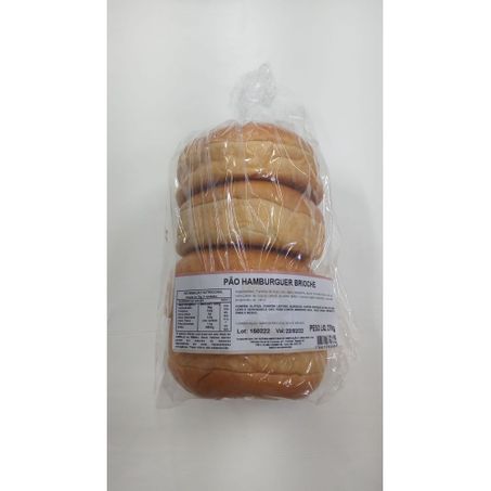 Pao hamburguer da fazenda 270g brioche
