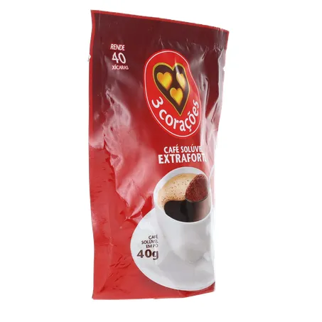 Café Solúvel 3 Corações Extra Forte Rf 40g 360-31
