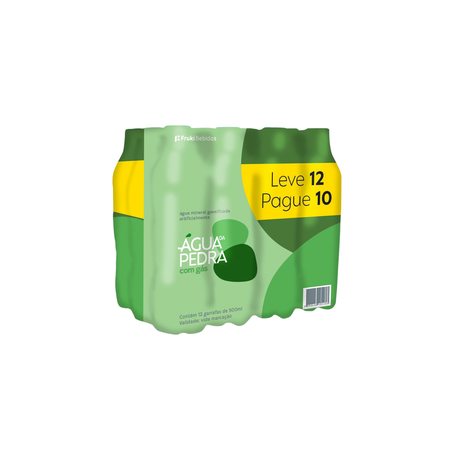Água Mineral Da Pedra Com Gás Pet 500ml Leve 12 Pague 10
