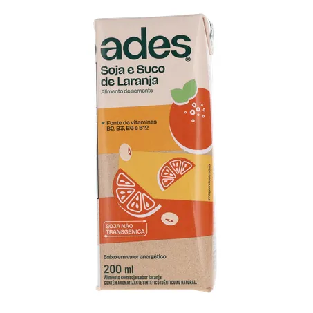 Bebida Base Soja Ades Laranja 200ml 360-1