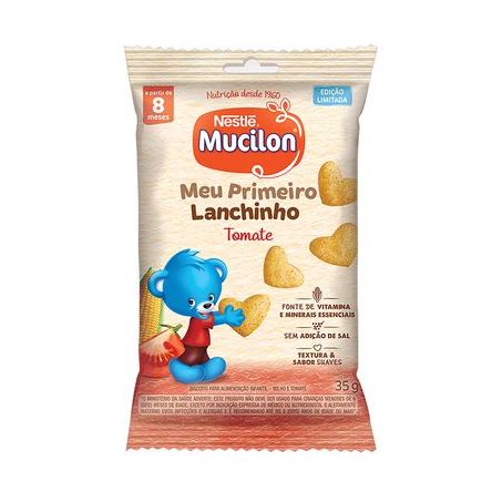 Biscoito Tomate Mucilon Meu Primeiro Lanchinho Pacote 35G