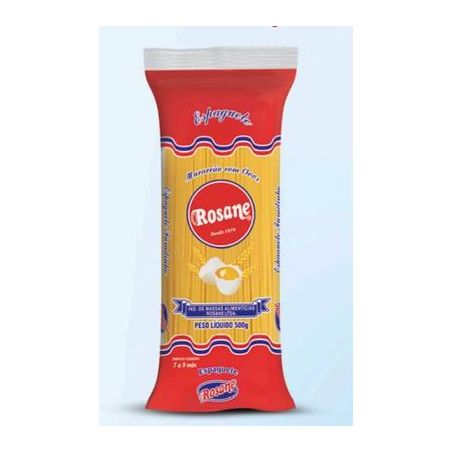 Massa c/ovos espaguete rosane 500g