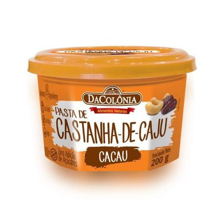 Pasta cast caju dacolonia cacau veg 200g