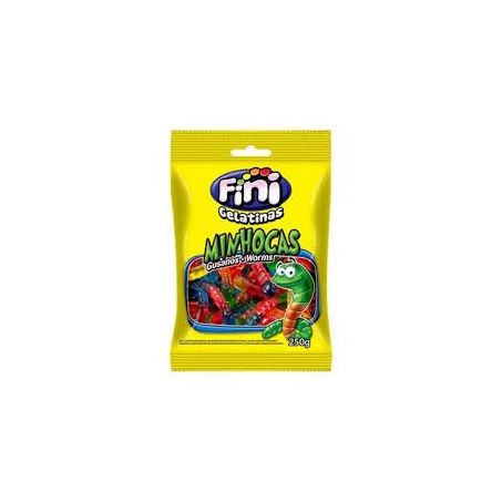 Bala Fini 250g Minhocas Brilho