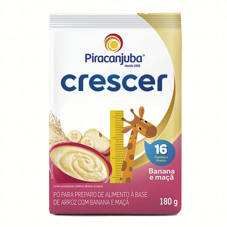 ALIMENTO À BASE DE ARROZ EM PÓ BANANA E MAÇÃ PIRACANJUBA CRESCER