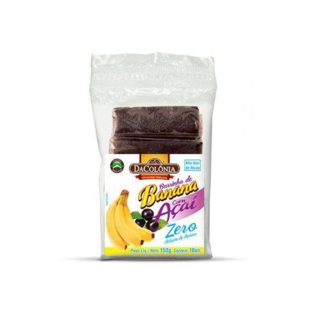 BARRINHA BANANA DACOLÔNIA ZERO COM AÇAÍ 150G