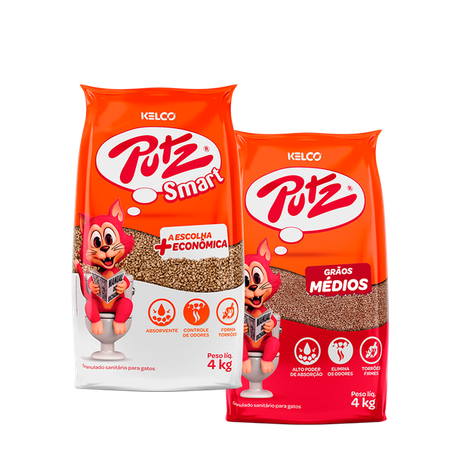 Areia sanitaria kelco putz graos med 4kg