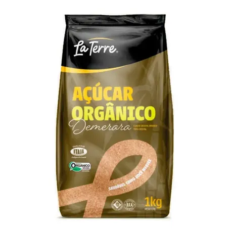 Acucar La Terre Demerara 1kg Organico