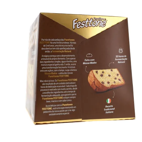 Panettone Festtone Premium Chocolate Belga 400g 360-25