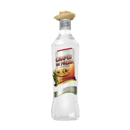 Aguardente Asteca Chapéu de Palha Prata Garrafa 900ML