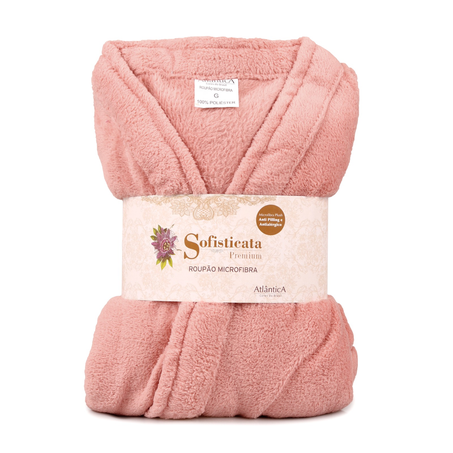 Roupão M Sofisticata Kimono Rose
