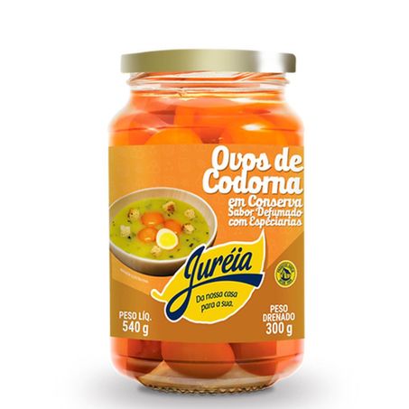 OVO CODORN JUREIA CONSERVA DEFUMADO 300G