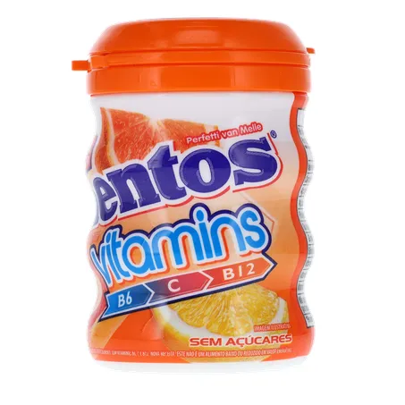 Goma de Mascar Citrus Zero Açúcar Mentos Vitamins Pote 48g 24 Unidades 360-4