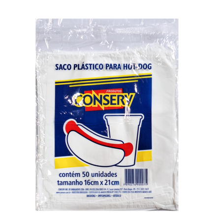 SACO PLÁSTICO CONSERV HAMBURGER/HOT