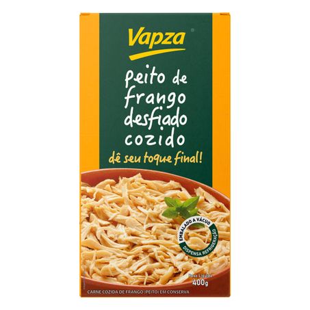 PEITO DE FRANGO COZIDO DESFIADO VAPZA
