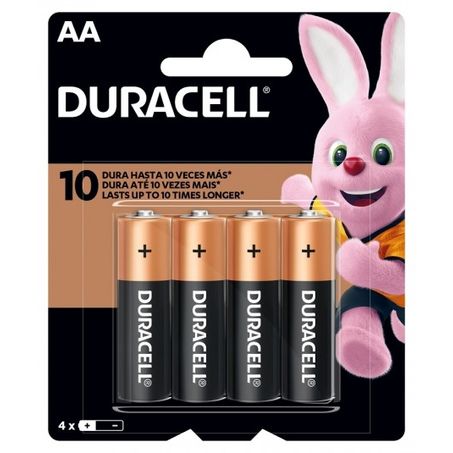 Pilhas duracel alcalina aa c/4un