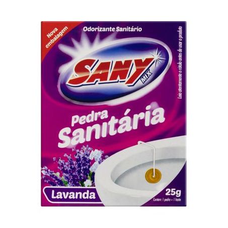 Pedra Sanitaria Sany Mix 25g Lavanda