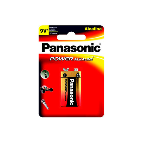 Bateria Panasonic Alcalina 9V com 1 unidade