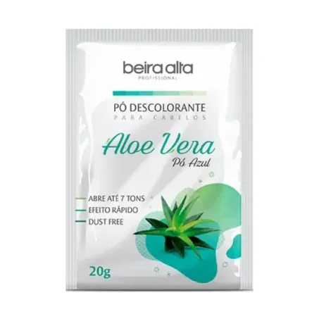Pó Descolorante Capilar Azul Beira Alta Aloe Vera 20g