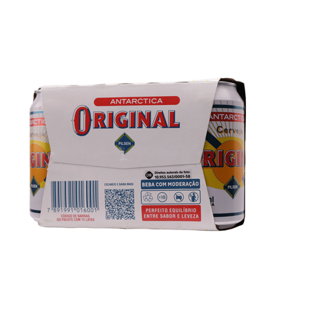 Cerveja antarctica original pilsen 350ml caixa com 12un 360-17