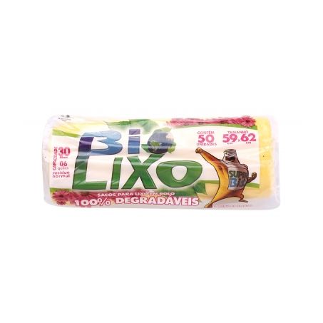 Saco lixo degradavel bio plastic 30lt 50 un