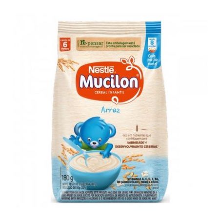 Cereal infantil mucilon nestlé arroz sachê 180g