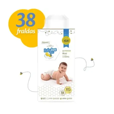 Fralda dermoprotetora babybee xg c/38