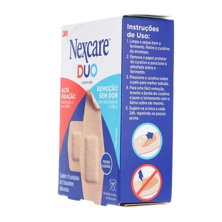 Curativo nexcare duo tamanhos diferentes caixa c-10unid 360-24