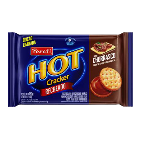 Biscoito parati hot cracker churrasco 150g