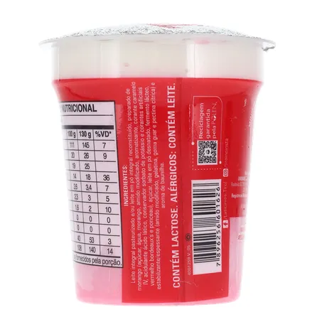 Iogurte Integral Tirol Bicamadas Baunilha e Morango Pote 130gr 360-18