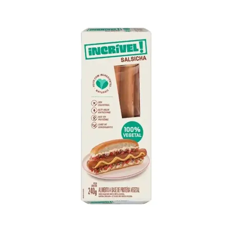 SALSICHA VEGETAL INCRIVEL 240G