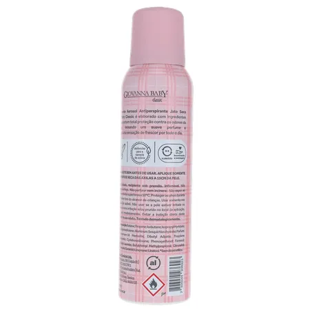 Desodorante giovanna baby classic feminino aerossol 150ml 360-21