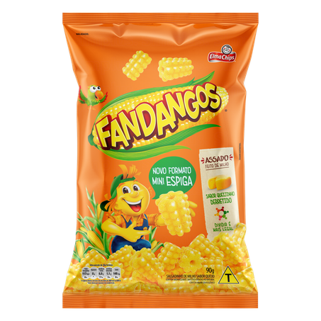 SALGADINHO FANDANGOS 90G QUEIJO DERRETIDO